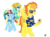 Size: 1024x750 | Tagged: safe, artist:artistbrony, lightning dust, rainbow dash, spitfire, pegasus, pony, g4, wonderbolts academy, female to male, firestorm, lightning powder, male, rainbow blitz, rule 63, simple background, stallion, stopwatch, sunglasses, transparent background, wonderbolt trainee uniform