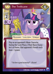 Size: 341x476 | Tagged: safe, enterplay, twilight sparkle, alicorn, pony, canterlot nights, g4, my little pony collectible card game, ccg, female, mare, twilight scepter, twilight sparkle (alicorn)