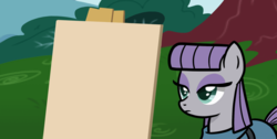 Size: 1116x562 | Tagged: safe, artist:thecheeseburger, maud pie, earth pony, pony, g4, exploitable, female, mare, maud's painting, meme, meme template, solo