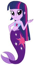 Size: 1172x2224 | Tagged: dead source, safe, artist:rebelprincess59, twilight sparkle, alicorn, mermaid, equestria girls, g4, bandeau, belly button, cutie mark, eqg promo pose set, female, jewelry, mermaid princess, mermaid tail, mermaidized, midriff, necklace, pearl necklace, smiling, solo, twilight sparkle (alicorn)