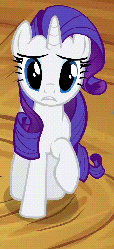 Size: 355x777 | Tagged: safe, screencap, rarity, pony, unicorn, g4, maud pie (episode), season 4, animated, blinking, cropped, cute, female, looking at you, looking up, mare, raised hoof, raribetes, solo, talking