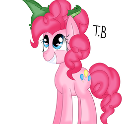 Size: 1280x1280 | Tagged: safe, artist:chocolatechilla, gummy, pinkie pie, g4, duo, female, male