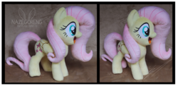 Size: 5117x2500 | Tagged: safe, artist:nazegoreng, fluttershy, g4, :d, cute, happy, high res, irl, photo, plushie, shyabetes