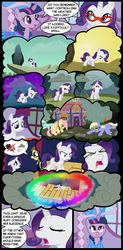 Size: 650x1320 | Tagged: safe, artist:gingermint, artist:icekatze, rarity, twilight sparkle, g4, magical mystery cure, my little pony: friendship is magic, alternate universe, comic, swapped cutie marks