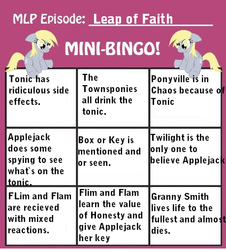 Size: 459x508 | Tagged: safe, derpy hooves, g4, leap of faith, mini-bingo, text