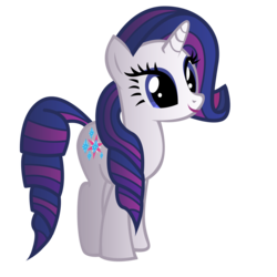 Size: 5000x5000 | Tagged: safe, artist:keytee-chan, rarity, twilight sparkle, pony, unicorn, g4, absurd resolution, alternate hairstyle, eyeshadow, female, fusion, fusion:rarilight, fusion:rarity, fusion:twilight sparkle, gradient mane, gradient tail, horn, lipstick, makeup, mare, smiling, solo, tail