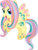 Size: 2252x3000 | Tagged: safe, artist:katequantum, fluttershy, pegasus, pony, g4, female, high res, rainbow power, rainbow power-ified, simple background, solo, transparent background, vector