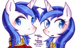 Size: 639x399 | Tagged: safe, artist:divided-s, shining armor, g4, gleaming shield, rule 63, self ponidox