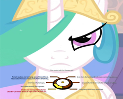 Size: 7904x6352 | Tagged: safe, alicorn, pony, fanfic:the conversion bureau, a canterlot wedding, g4, absurd resolution, dialogue wheel, drama, image macro, mass effect, meme, solo, the conversion bureau, xenolestia