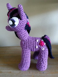 Size: 774x1032 | Tagged: safe, artist:akumasoulart, twilight sparkle, g4, crochet, irl, photo, plushie