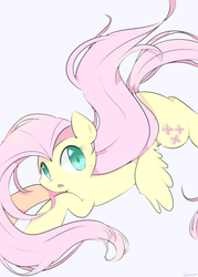 Size: 1000x1400 | Tagged: safe, artist:milkii-ways, fluttershy, g4, female, solo