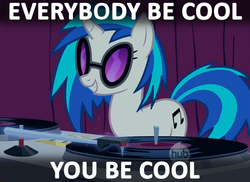 Size: 1480x1080 | Tagged: safe, dj pon-3, vinyl scratch, g4, be cool, female, lyrics, paffendorf, solo