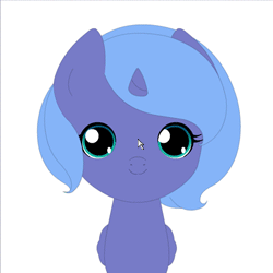 Size: 250x250 | Tagged: safe, artist:jdan-s, princess luna, g4, animated, computer mouse, cursor, cute, female, filly, flash, interactive, looking at you, lunabetes, solo, woona