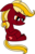 Size: 417x643 | Tagged: artist needed, safe, applejack, oc, oc only, pony, :t, applejack's mom, cute, daaaaaaaaaaaw, female, floppy ears, ma apple, mare, pregnant, simple background, sitting, smiling, solo, theory, white background