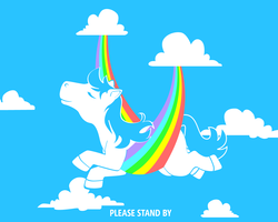 Size: 1280x1024 | Tagged: safe, 404, http status code, rainbow, the escapist