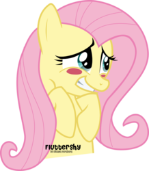 Size: 835x957 | Tagged: safe, artist:oobrushstrokeoo, fluttershy, g4, blushing, female, solo