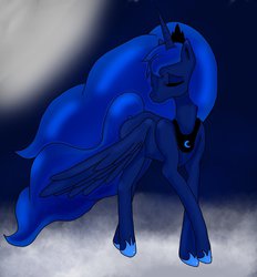 Size: 1024x1103 | Tagged: safe, artist:jordynthekiller, princess luna, g4, female, solo