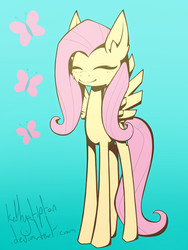 Size: 900x1200 | Tagged: safe, artist:kathyatipton, fluttershy, g4, female, solo