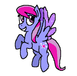 Size: 342x338 | Tagged: safe, artist:tiffanythecat019, sugar apple (g4), pegasus, pony, g4, background pony, female, flying, mare, simple background, solo, transparent background