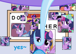 Size: 1280x914 | Tagged: safe, edit, trixie, twilight sparkle, alicorn, pony, g4, do her, do it for her, female, female pov, lesbian, male, mare, meme, offscreen character, offscreen female, pov, ship:twixie, shipping, the simpsons, twilight sparkle (alicorn)