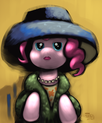 Size: 993x1200 | Tagged: safe, artist:1trick, pinkie pie, g4, bedroom eyes, female, fine art parody, kees von dongen, parody, portrait of dolly, solo