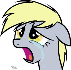 Size: 4580x4526 | Tagged: safe, artist:tim244, derpy hooves, pegasus, pony, g4, absurd resolution, crying, female, floppy ears, mare, open mouth, sad, simple background, solo, transparent background, vector