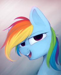 Size: 1400x1700 | Tagged: safe, artist:pfjerk, rainbow dash, pegasus, pony, g4, female, looking at you, smiling, solo
