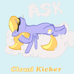Size: 576x576 | Tagged: safe, artist:pcjoyce, cloud kicker, ask cloud kicker, g4, ask, cloud, female, solo, sunglasses, tumblr