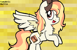 Size: 1528x1004 | Tagged: safe, artist:tamabelsmuffin, oc, oc only, pegasus, pony, bow, solo