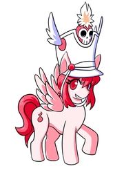 Size: 690x879 | Tagged: safe, artist:shadowkitty777, artist:voodoodollmaster, pony, female, kill la kill, mare, nonon jakuzure, ponified, solo