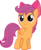 Size: 6627x8000 | Tagged: safe, artist:jailboticus, scootaloo, pegasus, pony, g4, somepony to watch over me, absurd resolution, apple bloom's bow, blank flank, bow, cute, cutealoo, female, filly, foal, folded wings, hair bow, simple background, smiling, solo, transparent background, vector, wings