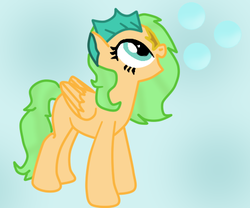 Size: 450x375 | Tagged: safe, artist:luni-loves, oc, oc only, oc:pacific ocean, original species, pegasus, pony, solo