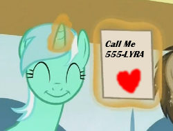 Size: 250x190 | Tagged: safe, lyra heartstrings, g4, leap of faith, my little pony: friendship is magic, exploitable meme, female, lyra's score, meme, solo