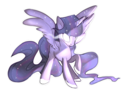 Size: 700x500 | Tagged: safe, artist:kaji-tanii, twilight sparkle, alicorn, pony, g4, female, glowing eyes, mare, simple background, solo, transparent background, twilight sparkle (alicorn)