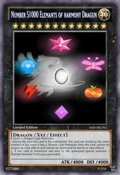 Size: 419x610 | Tagged: safe, card, elements of harmony, numbers, yu-gi-oh!