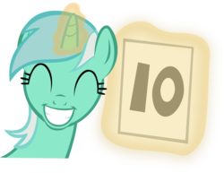 Size: 1648x1271 | Tagged: safe, artist:redtoxindash, lyra heartstrings, g4, leap of faith, faic, female, lyra's score, meme, simple background, smiling, solo, transparent background, vector