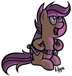 Size: 2729x2889 | Tagged: safe, artist:elppa, scootaloo, g4, female, high res, jetpack, scootaloo can't fly, simple background, solo, transparent background