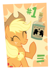 Size: 6000x8262 | Tagged: safe, artist:dasprid, applejack, g4, leap of faith, #1, absurd resolution, applejack approved, endorsement, female, poster, solo
