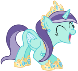 Size: 8192x7429 | Tagged: safe, artist:thatguy1945, oc, oc only, oc:princess seaspark, alicorn, pony, absurd resolution, alicorn oc, eyes closed, happy, simple background, solo, transparent background, vector