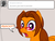 Size: 640x480 | Tagged: safe, artist:aha-mccoy, oc, oc only, oc:aha mclovin, pegasus, pony, ask, female, glasses, mare, menstruation, rule 63, solo, speech bubble, tumblr