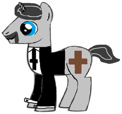 Size: 485x454 | Tagged: safe, artist:saintan666, oc, oc only, earth pony, pony, quality, religion, solo