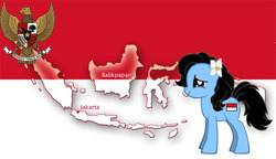 Size: 800x461 | Tagged: safe, artist:lovevioletphantom, artist:tsundereviolet-chan, oc, pony, indonesia, map, nation ponies, ponified