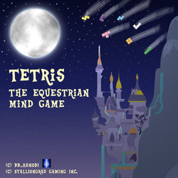 Size: 600x600 | Tagged: safe, artist:bb-k, canterlot, castle, cover art, moon, no pony, tetris