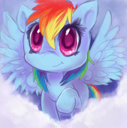 Size: 650x652 | Tagged: safe, artist:foxeaf, rainbow dash, g4, cute, dashabetes, female, solo