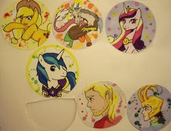 Size: 960x732 | Tagged: safe, artist:kyuu-vixen-cosplay, applejack, discord, princess cadance, shining armor, g4