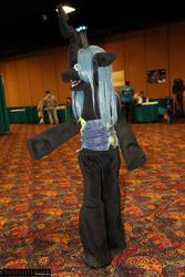 Size: 1366x2048 | Tagged: safe, artist:kyuu-vixen-cosplay, queen chrysalis, human, g4, cosplay, fursuit, irl, irl human, photo