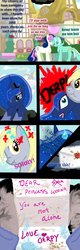 Size: 800x2500 | Tagged: safe, artist:lotusmist, bon bon, derpy hooves, lyra heartstrings, princess luna, sweetie drops, pegasus, pony, g4, comic, female, mare