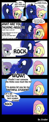 Size: 1015x2505 | Tagged: safe, artist:erudier, fluttershy, maud pie, princess luna, g4, maud pie (episode), my little pony: friendship is magic, comic, rock, stone