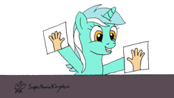 Size: 1105x622 | Tagged: safe, artist:mkogwheel, lyra heartstrings, g4, leap of faith, female, hand, lyra's score, meme, simple background, solo, transparent background