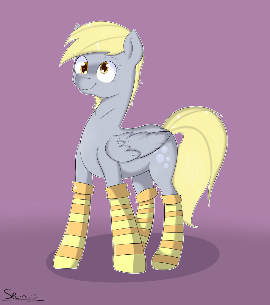 #589621 - safe, artist:spenws, derpy hooves, pegasus, pony, clothes ...